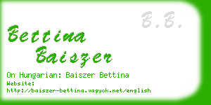 bettina baiszer business card